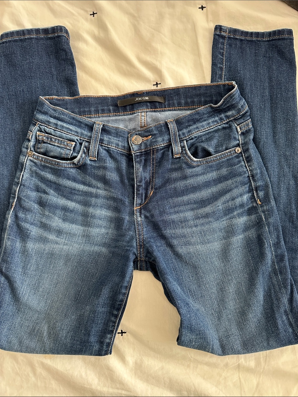 Joe’s Women's straight jeans in Mid Blue Wash